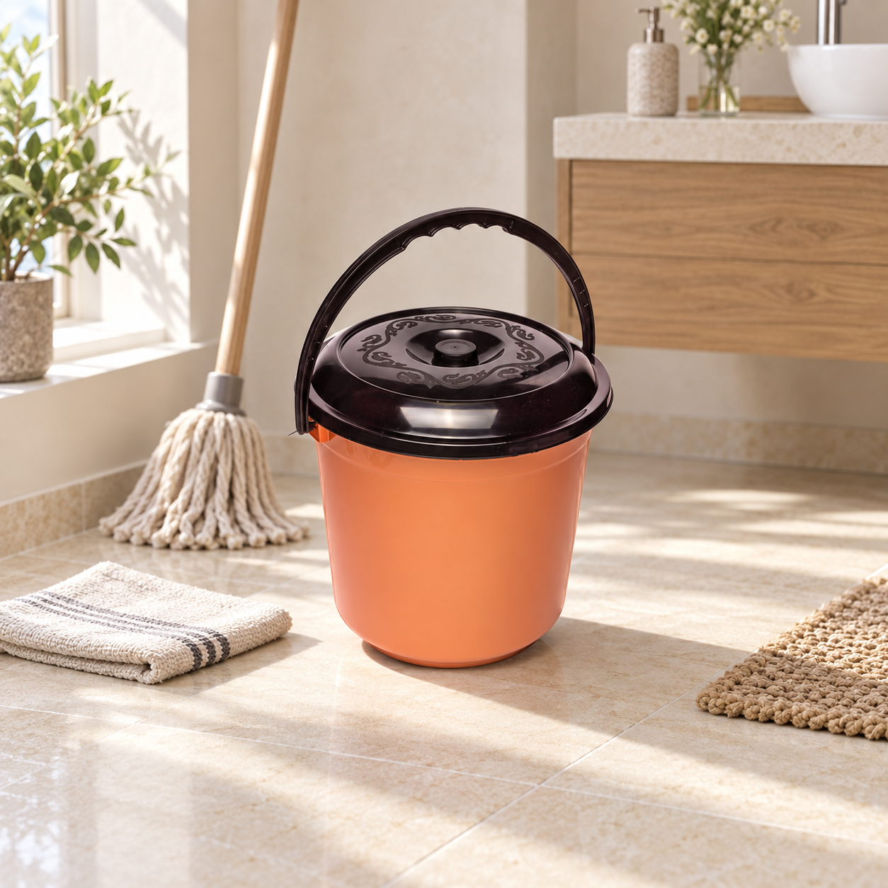 BUCKET 2 (B101-2) styled in everyday use