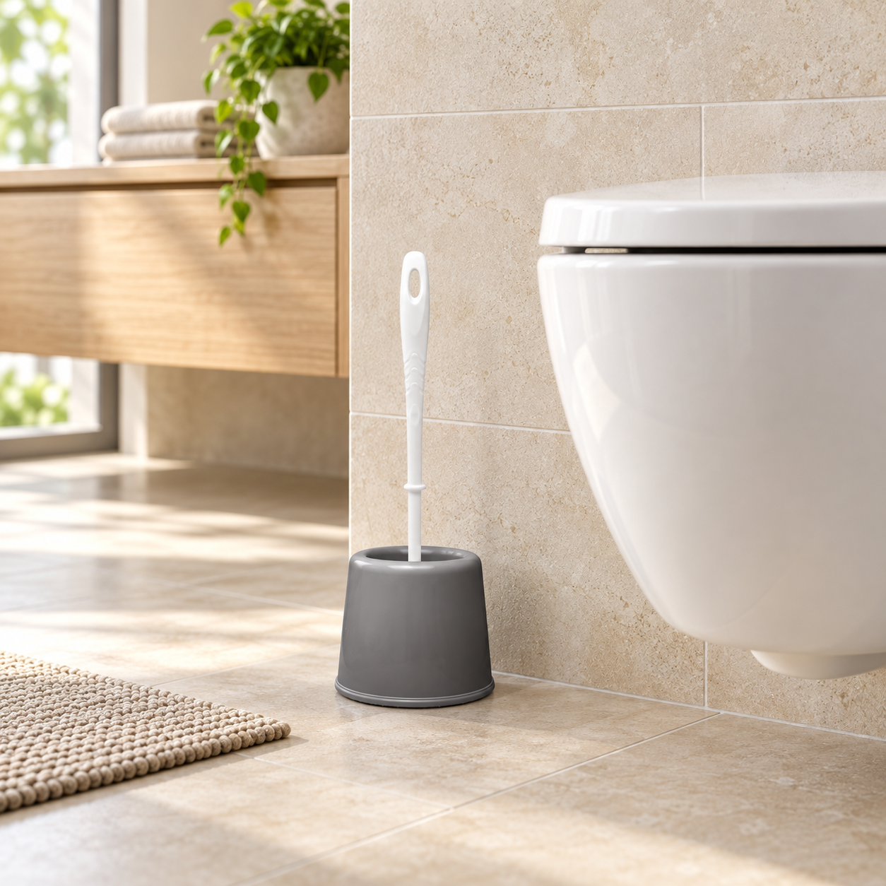 BURDEM CIRCLE WC BRUSH in real-life use