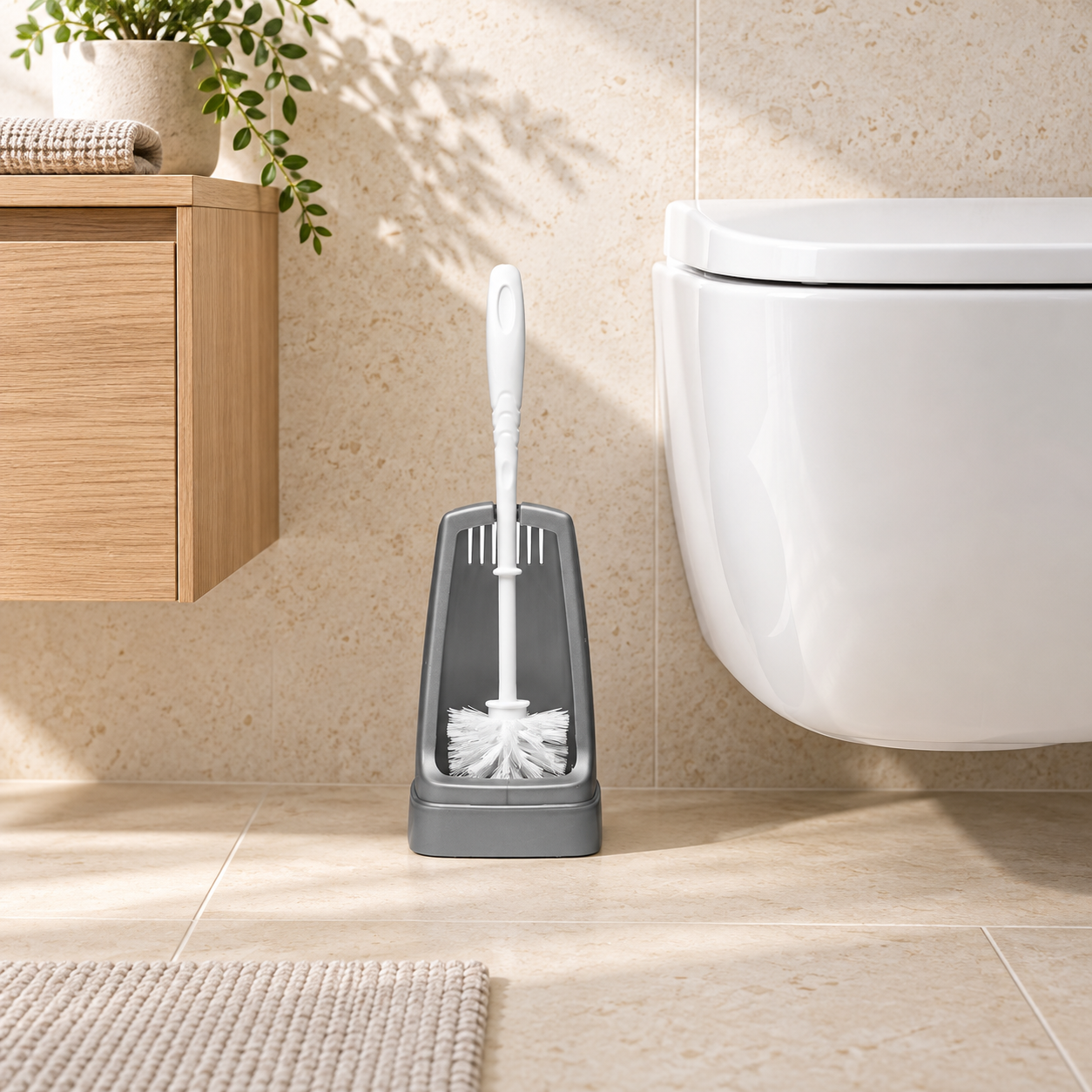 BURDEM RECTANGLE WC BRUSH in real-life use