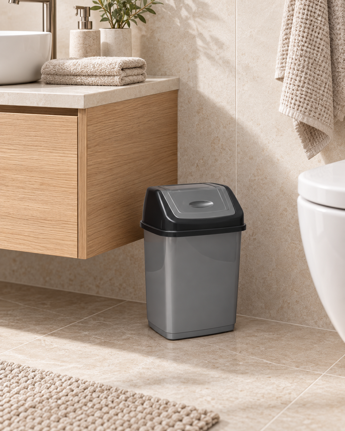 CLASSIC DUSTBIN 1 (B128-1) styled in everyday use