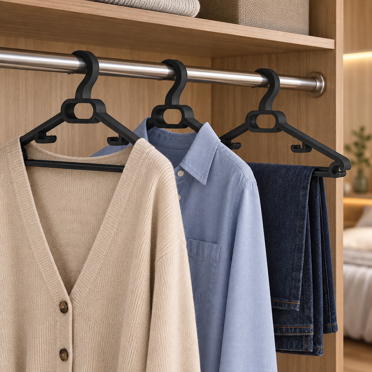 HANGER (B158-1) styled in everyday use