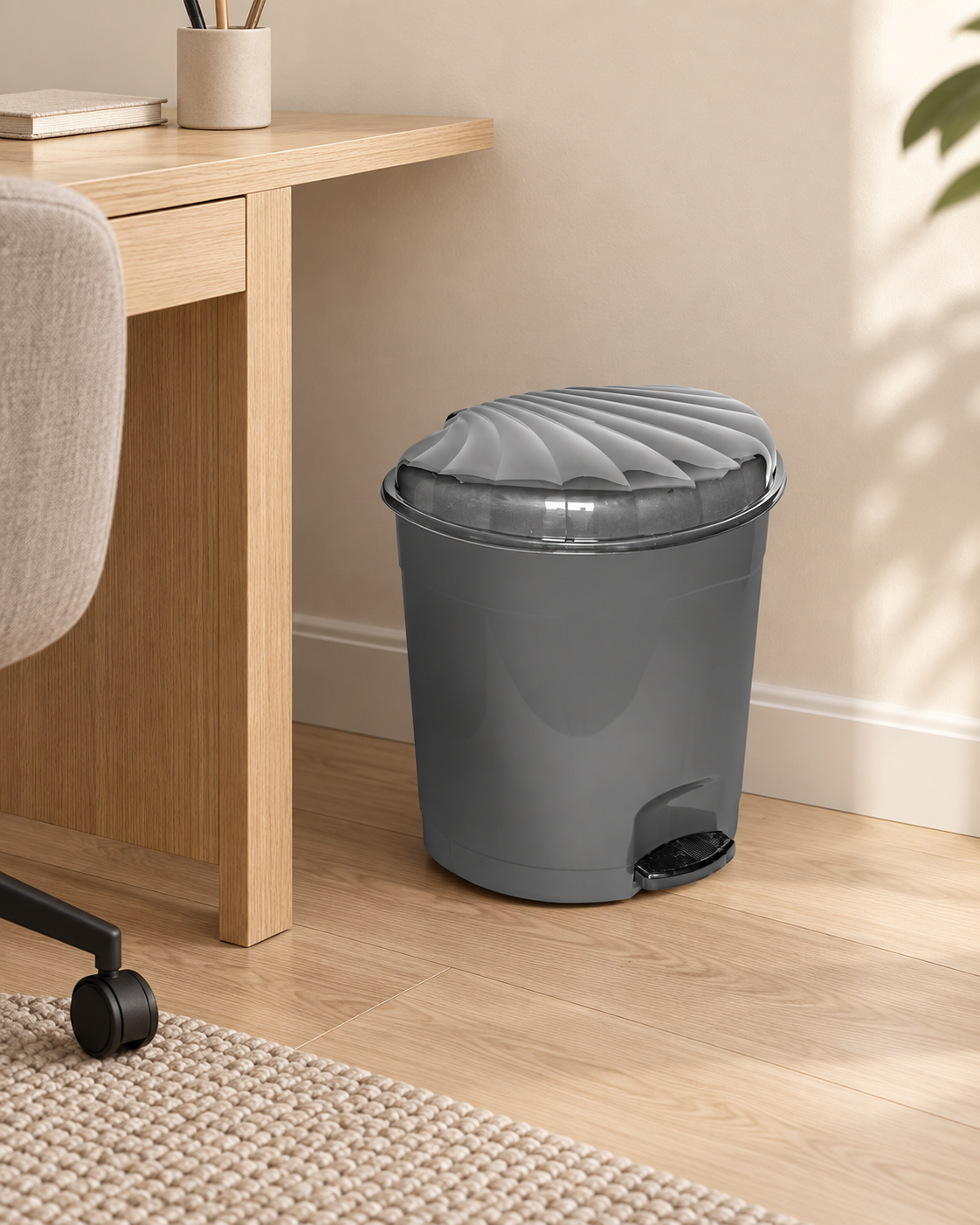PEDDAL DUSTBIN 1 (B173-1) styled in everyday use