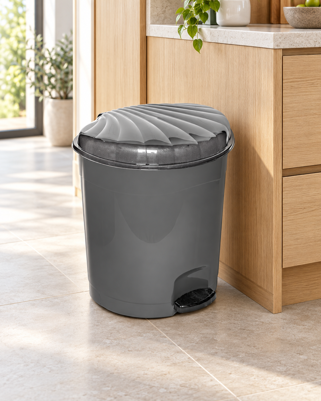 PEDDAL DUSTBIN 3 (B173-3) styled in everyday use