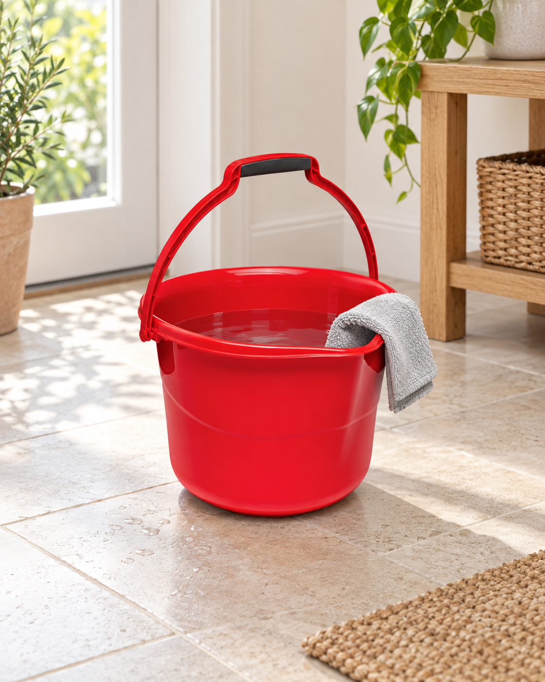 BIN WITH HANDLE (B220) styled in everyday use